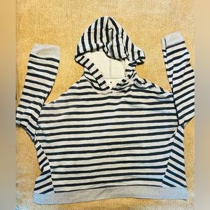 Sundry striped hooded sweatshirt